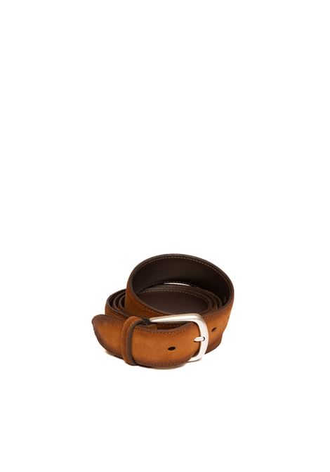 cintura in camoscio tobacco ITALIAN BELTS | 09/35CAM-TOBACCO